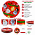 Jogo Com 6 Sousplats 31cm Estampa Natalina Merry Christimas Melamina - Imagem 2