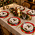 Jogo Com 6 Sousplats 31cm Estampa Natalina Merry Christimas Melamina - Imagem 5
