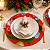 Jogo Com 6 Sousplats 31cm Estampa Natalina Merry Christimas Melamina - Imagem 4