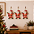 Kit Enfeite Natalino Papai Noel Com Led 3 Peças Pendurar ou Bancada - Imagem 4