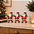 Kit Enfeite Natalino Papai Noel Com Led 3 Peças Pendurar ou Bancada - Imagem 3