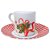 Jogo de 6 Xícaras Para Café com Pires Natal 70ml Melamina - Imagem 1