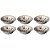 Jogo com 6 Bowls Cerâmica Heart / Butterfly 15x5cm - Imagem 2