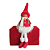Boneca Winter Decoração Natalina Para Bancada Pernas Moles 51cm - Imagem 2