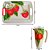 Bandeja Com Alças 44x32x2cm + Jarra Ø 12x26cm Cerâmica Morangos - Saldão - Imagem 2
