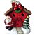Casa do Papai Noel Decorativa Com Luz Micro Leds Pintada á Mão 40x30x25cm - Imagem 1
