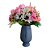 Cachepot Face com Arranjo em Flores e Folhagens Artificiais 40x13,5cm - Imagem 4