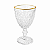 Jogo Com 6 Taças Para Licor 60ml Bico de Abacaxi Com Fio Ouro Lyor - Imagem 2