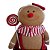 Boneco Biscoito Tec Tricot Ginger Em Pé 42cm Decoração de Natal Saldão - Imagem 2