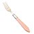 Jogo com 6 Garfos de Mesa Aço Inox Cabo Acrílico Mother Pearl Rosa 21cm - Imagem 1