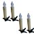 Jogo Com 4 Velas Led Com Presilhas 10cm Alt. - Imagem 1