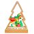 Árvore de Natal Madeira Decorativa 7 Leds 19,3x14x5cm Para Bancada - Imagem 2