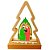 Árvore de Natal Madeira Decorativa 7 Leds 19,3x14x5cm Para Bancada - Imagem 3