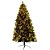 Árvore de Natal  Decorada 180cm 705 Hastes 300 Leds Branco Quente Bivolt Flores Bico de Papagaio Douradas. - Imagem 1