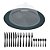Kit Bolo / Queijo / Sobremesas 20 Peças Aço Inox / Acrílico - Imagem 1