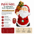 Boneco Papai Noel Com Presentes 14cm 1 Led Cerâmica Enfeite Decorativo - Imagem 4