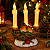 Castiçal Natalino 21cm Ninho Com Pássaros 3 Velas Led Resina e Acrílico - Imagem 3