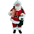 Papai Noel Carteiro Decoração de Natal Linha Premium 13x15,5x27cm - Imagem 1