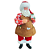 Papai Noel Artesão Decoração de Natal Linha Premium 13,5x9x27cm - Imagem 1