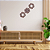 Kit Decorativo Relógio de Parede com 2 Espelhos 3 Peças. - Imagem 7