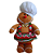 Casal de Bonecos Biscoito Ginger Natalinos em Pé 40cm Para Decoração. - Imagem 2
