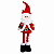 Boneco Papai Noel Com Pernas Extensíveis 47cm e 65cm Enfeite Natalino - Imagem 1
