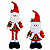 Boneco Papai Noel Com Pernas Extensíveis 47cm e 65cm Enfeite Natalino - Imagem 2