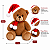 Boneco Urso de Pelúcia Sentado 20cm Com Gorro e Cachecol Decoração Natalina - Imagem 11