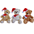 Urso Natalino Sentado para Decoração 20cm Pelúcia - Oferta. - Imagem 1