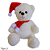 Urso Natalino Sentado para Decoração 20cm Pelúcia - Oferta. - Imagem 4