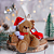 Urso Natalino Sentado para Decoração 20cm Pelúcia - Oferta. - Imagem 7