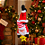 Boneco Papai Noel Enfeite de Pendurar Star Joy 60x25x17cm Decoração Natalina - Imagem 3