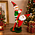 Papai Noel e Duende Subindo na Escada Decoração Natalina 60x23x17cm - Imagem 3