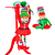 Boneco Duende com Braços Fixadores 50x12cm Enfeite de Natal - Imagem 1