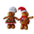 Casal de Bonecos Natalinos Ginger Biscoito Com Pernas Retrateis 65cm. - Imagem 2
