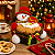 Cesto Natalino Boneco de Neve 33x33x28cm Porta Panetone e Biscoitos - Imagem 3