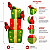 Caixas de Presentes Com Luzes e Pássaros 127V Enfeite de Natal 52x17x14cm - Imagem 2
