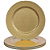 Jogo com 4 Sousplats Dourados Ø33cm Trelica 3D. - Imagem 2