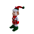 Boneco Decorativo Elfo Natalino 35cm Em Pé Vermelho e Branco. - Imagem 2