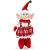 Boneco de Natal Elfo Menina em Pé 40cm Vermelho e Branco - Imagem 1