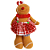 Boneca Ginger Bread em Pé Enfeite de Natal 32cm - Imagem 1