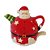 Bule com Xícara Papai Noel 2 Peças Cerâmica 17x12cm Saldão - Imagem 1