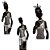 ESCULTURA ESTÁTUA MULHER AFRICANA 86CM RESINA IMPORTADA SALDÃO. - Imagem 2