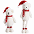 Boneco Urso Karibu Com Pernas Extensíveis 40cm e 75cm Decoração Natalina - Imagem 2