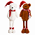 Boneco Urso Karibu Com Pernas Extensíveis 40cm e 75cm Decoração Natalina - Imagem 1