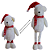 Urso Decorativo de Natal Karibu 75x20cm Pernas Exensiveis. - Imagem 3