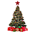 Ponteira Para árvore de Natal Star 24x25cm Dupla Face Com Guizo. - Imagem 2