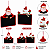 Jogo Com 2 Quadros Negros Natalinos 19cm Papai Noel e Boneco de Neve - Imagem 2