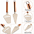 Kit Com 2 Espátulas Fatiadoras Para Servir Aço Inox Rose Gold - Imagem 2