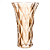 Vaso De Vidro Diamond Âmbar 13x6,5x20cm Lyor - Imagem 1